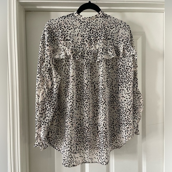Max Studio Polka Dot Blouse - Picture 3 of 4